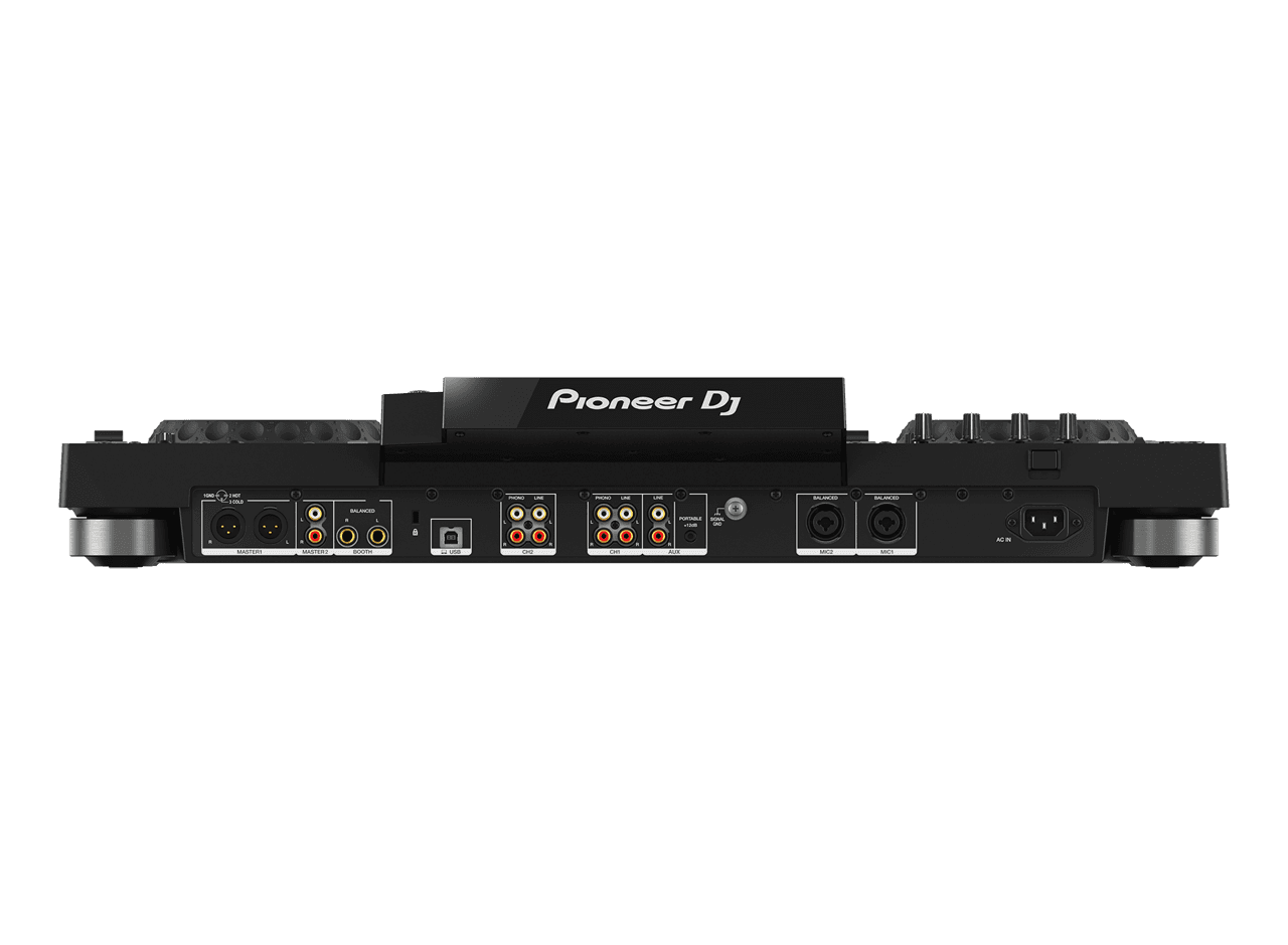 Pioneer XDJ-RX3 - חיבורי גב: XLR, RCA, מיקרופון, USB